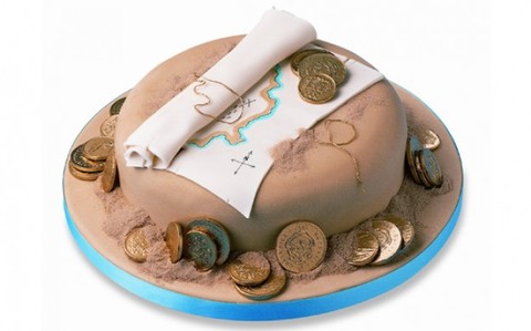 Fun Treasure Map birthday cake pictures for Little Pirates