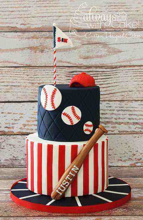 baseball themed birthday cake pictures