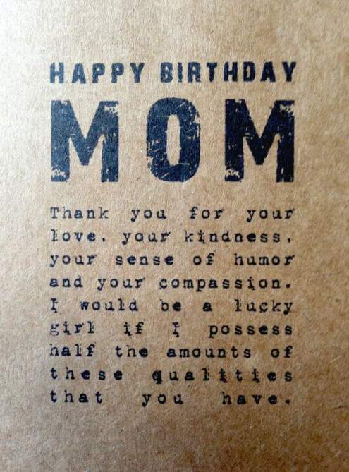 birthday thank you quotes for mom