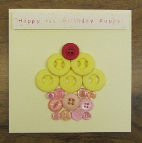 Buttons Handmade Greeting Cards