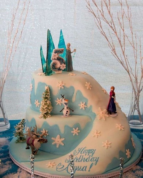 Ana at Slope Frozen Birthday Cake