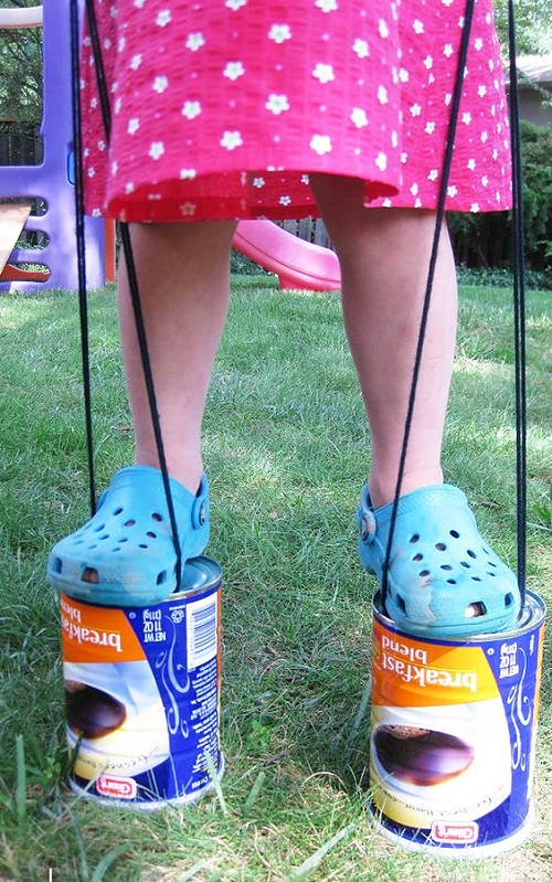DIY Can Stilts Craft Projects