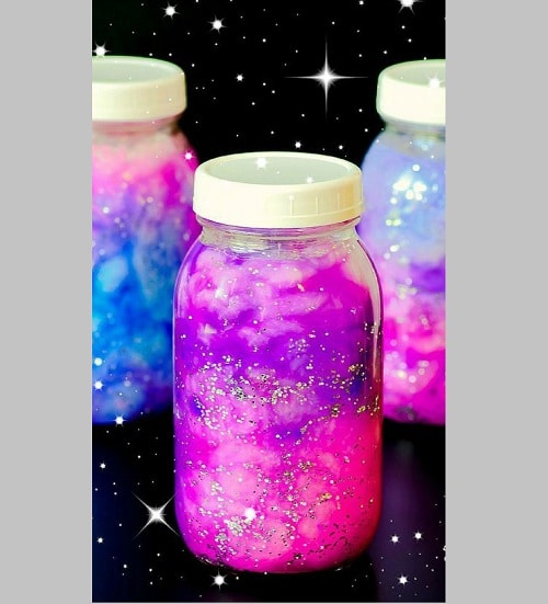 DIY Galaxy or Nebula Jar Craft Project Ideas