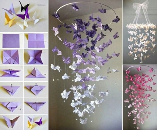 Butterfly Origami DIY Room Decor