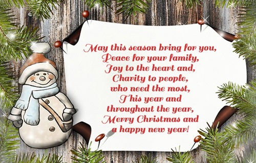 charity to people christmas wishes