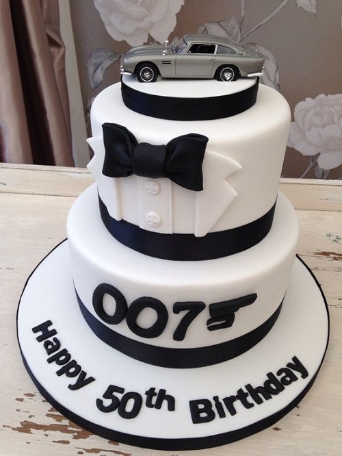 James Bond 50th Birthday Cakes for Men