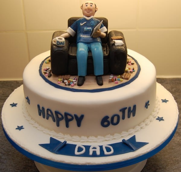 Dad on Couch Cake