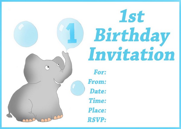 1St Birthday Invitations