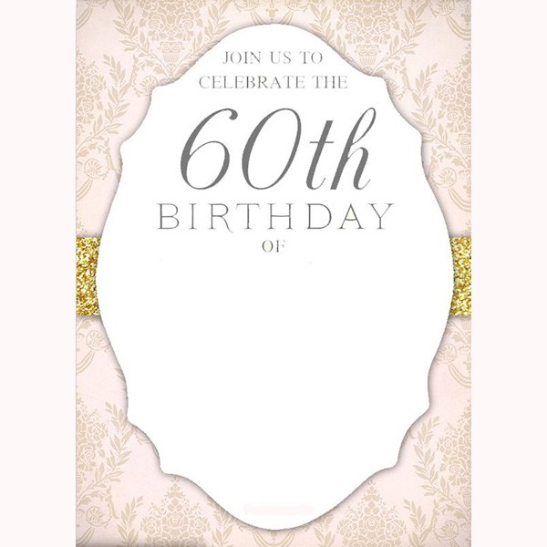 60Th Birthday Invitations For Mom