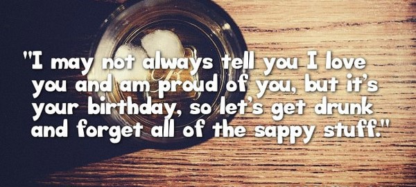 Getting Drunk For Birthday Wish
