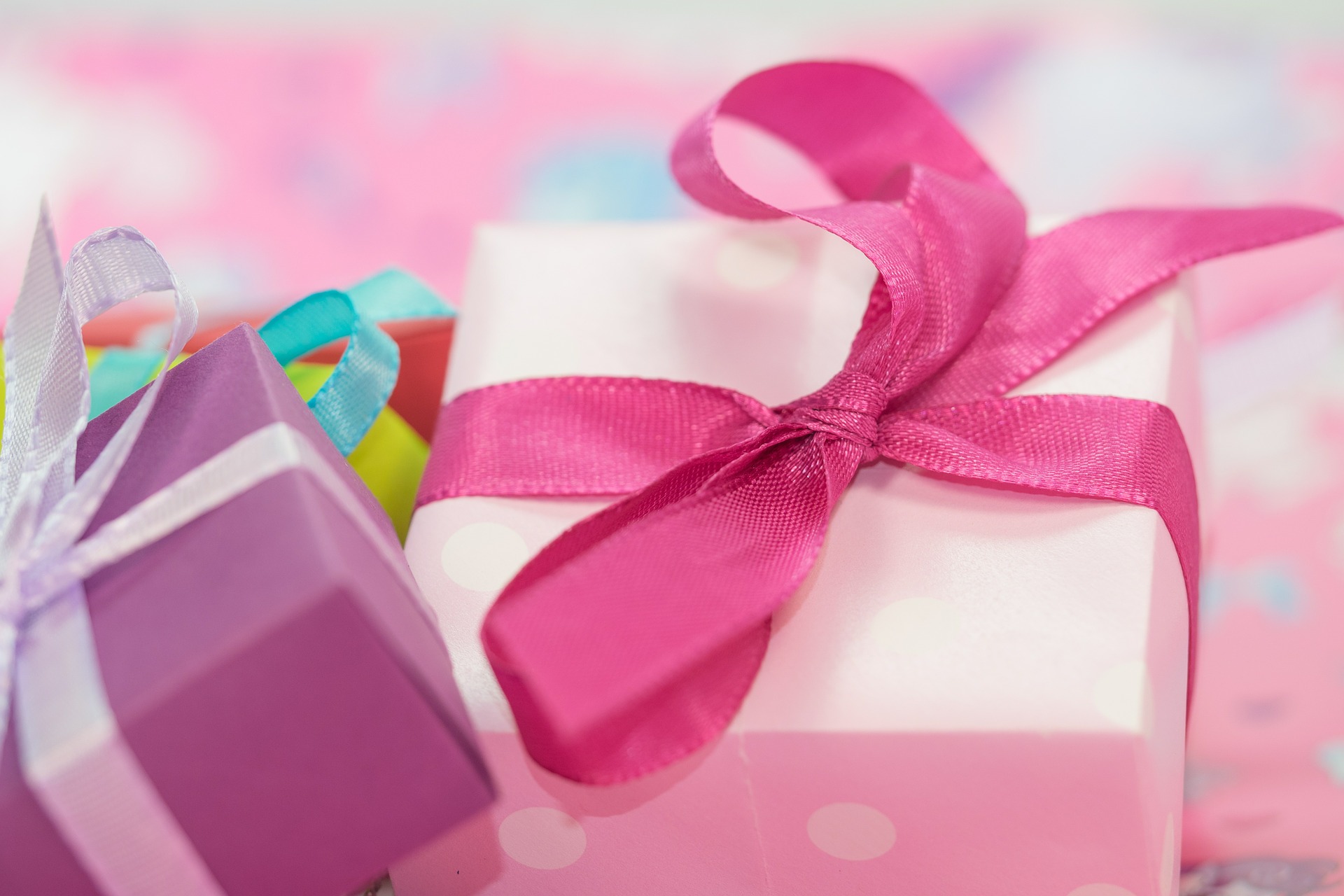 gifts with ribbons