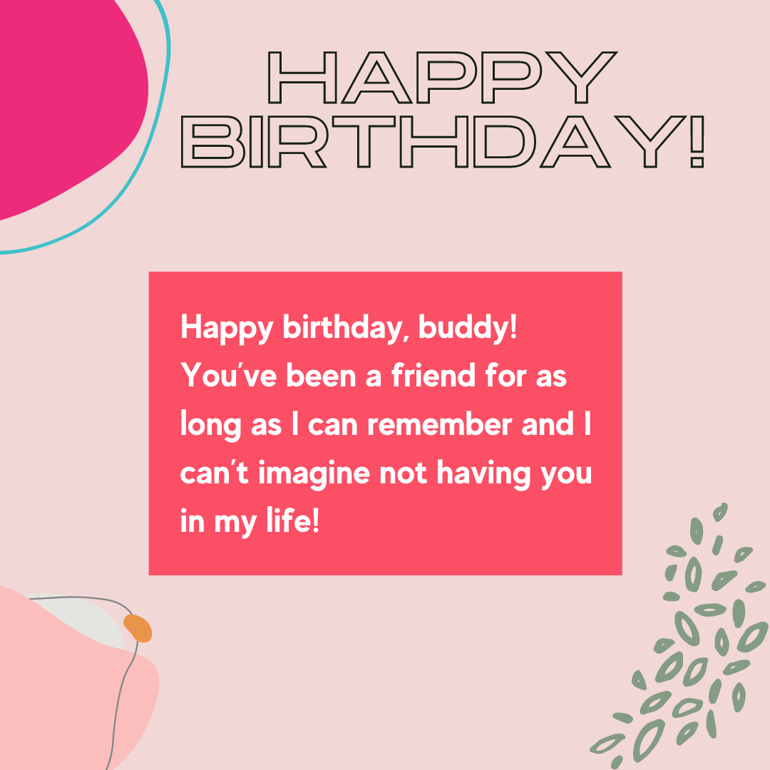 pink themed birthday greeting design to send for a friend
