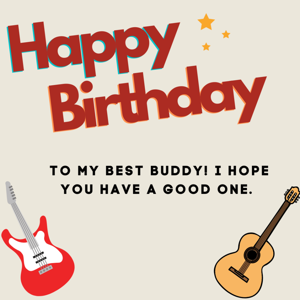 to the best buddy birthday greeting