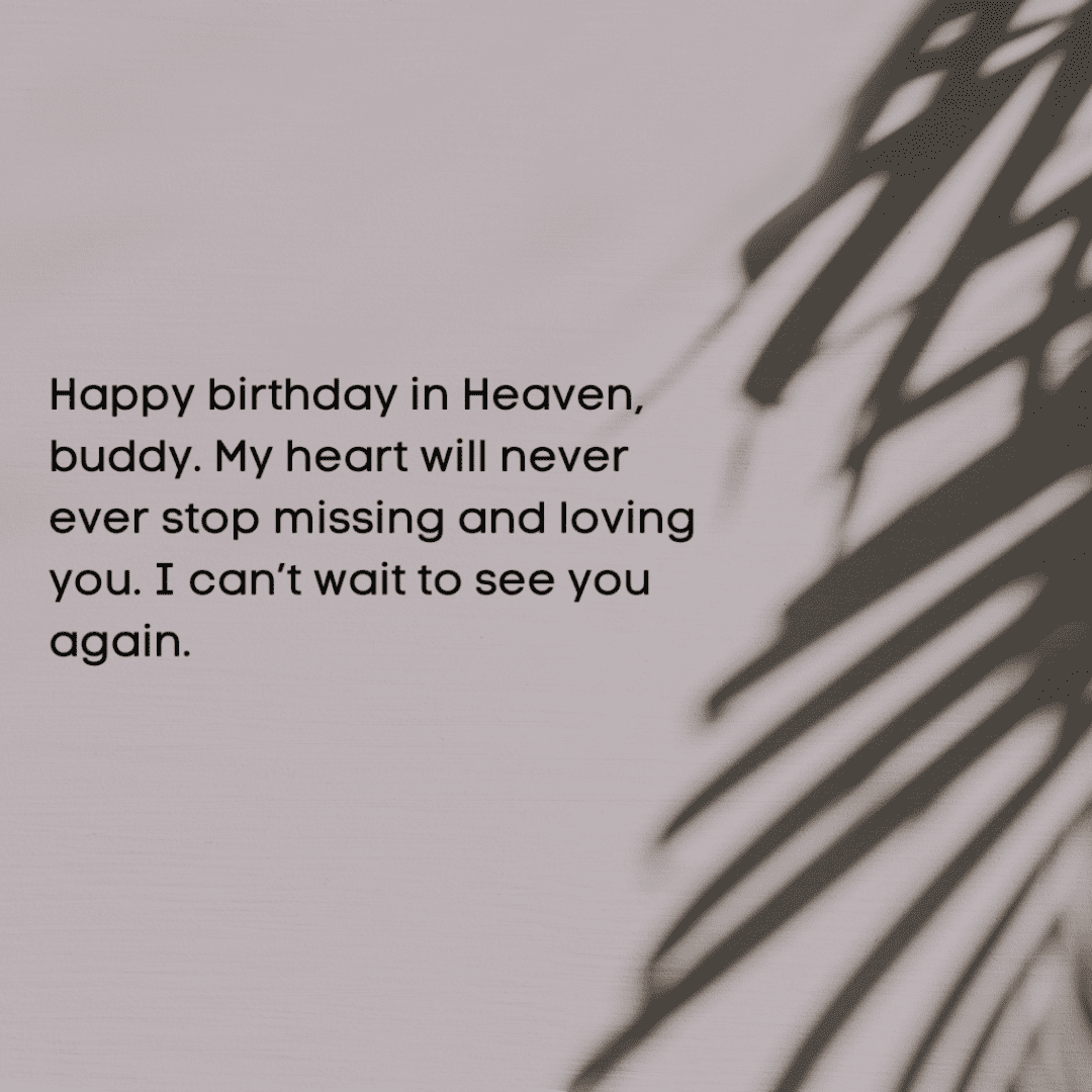 birthday message for someone you miss