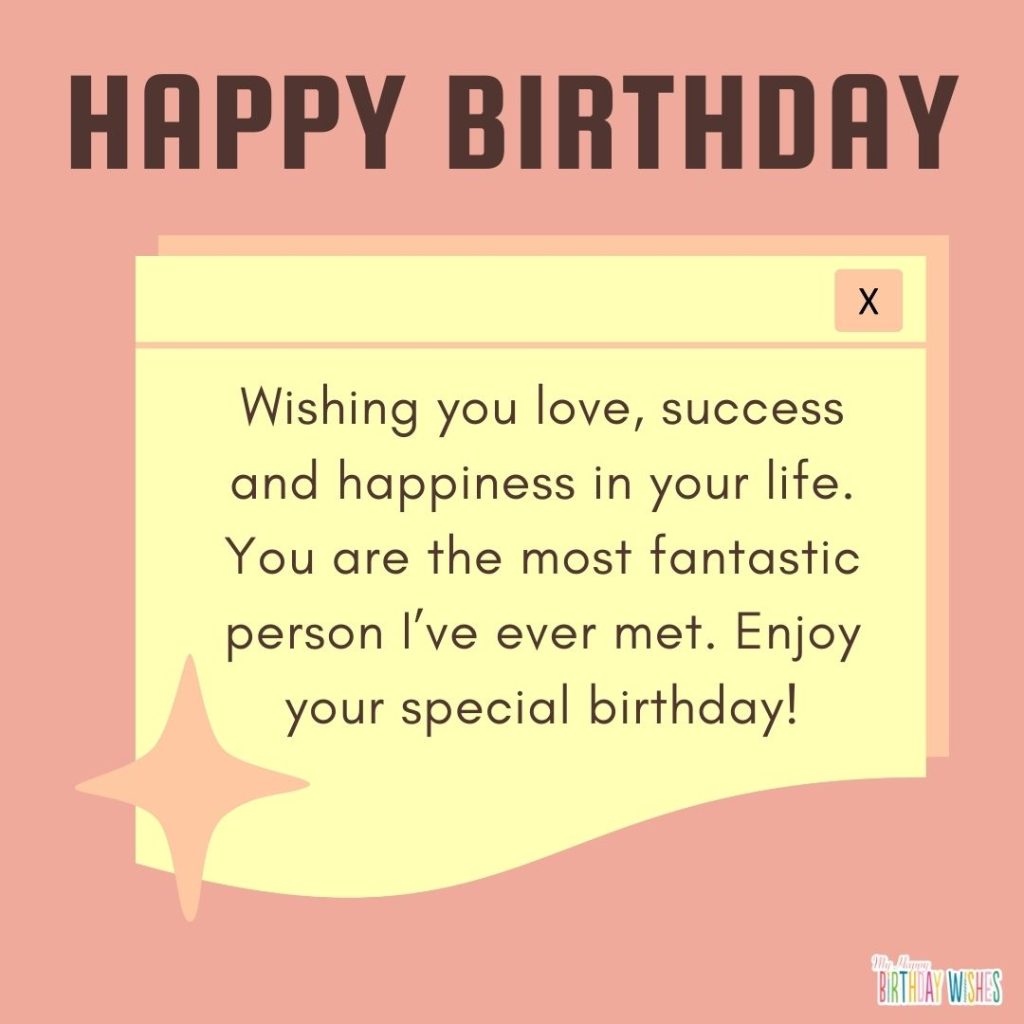 ui media design birthday card about birthday wish for success