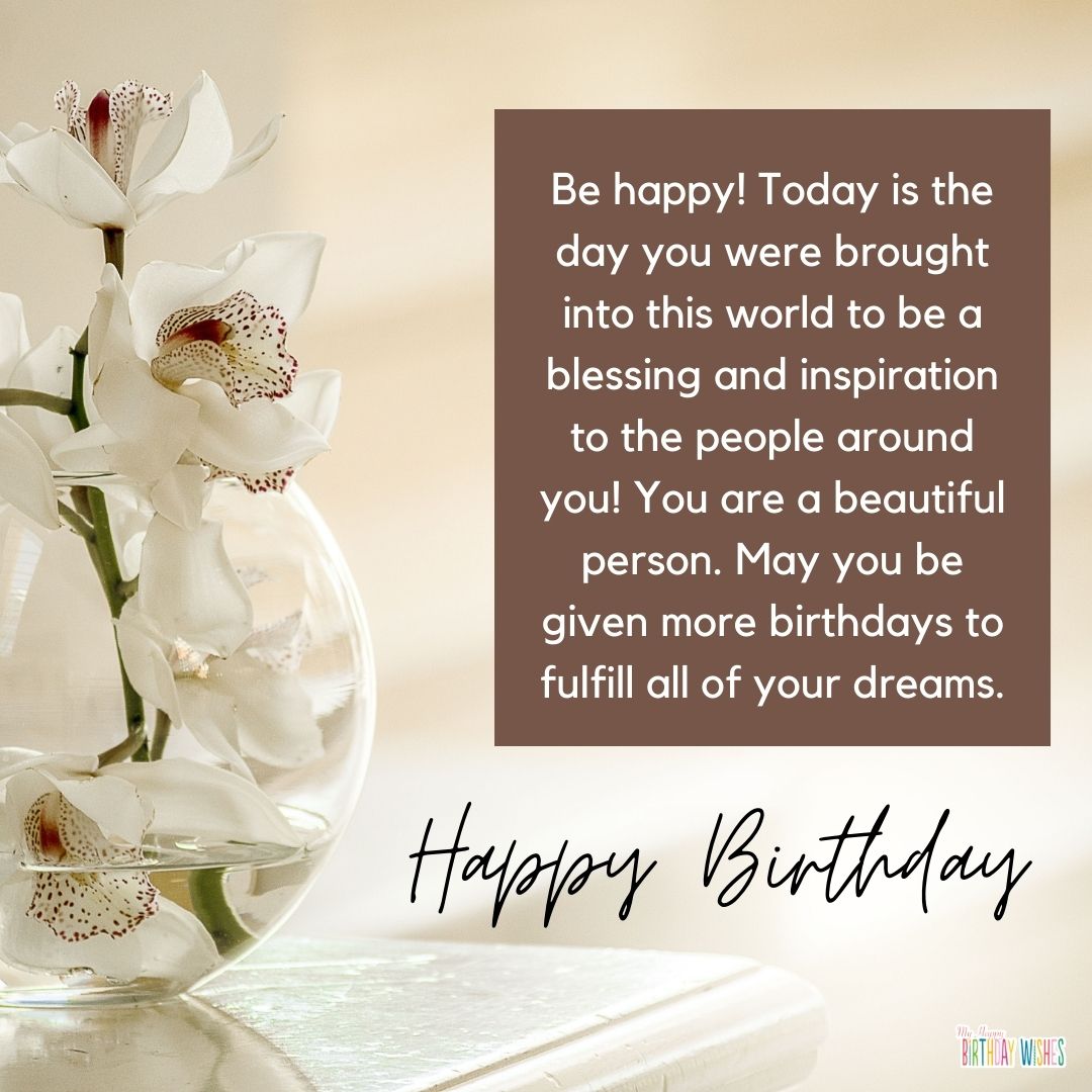 long birthday message with aesthetic and modern design birthday card