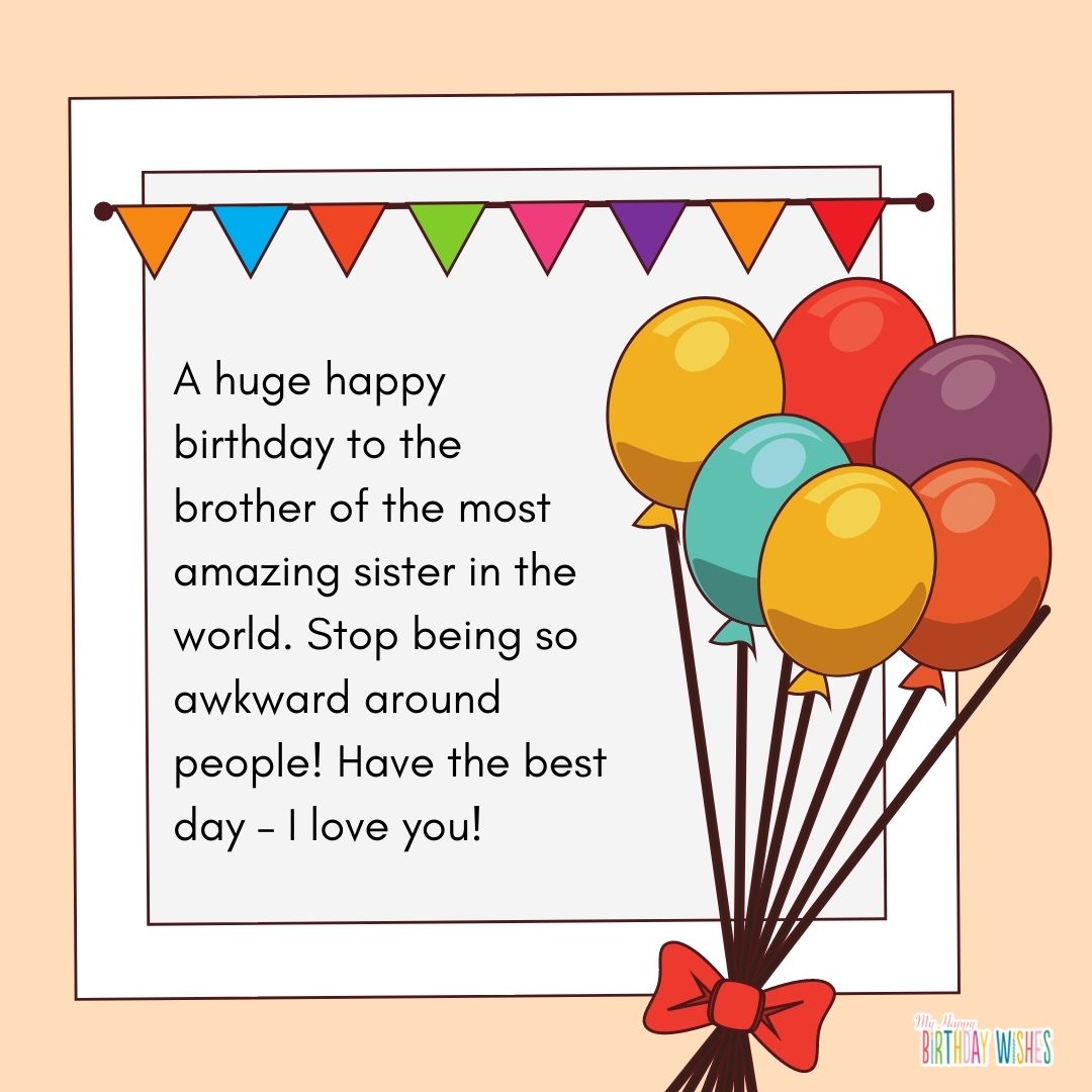 animated birthday card design for brother's birthday