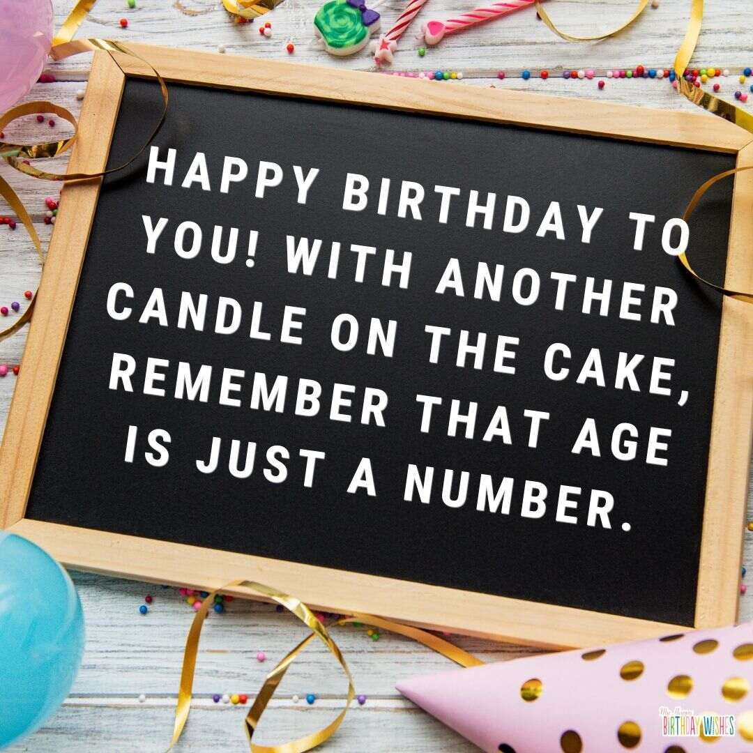 birthday wish about every goodness, chalkboard type birthday card