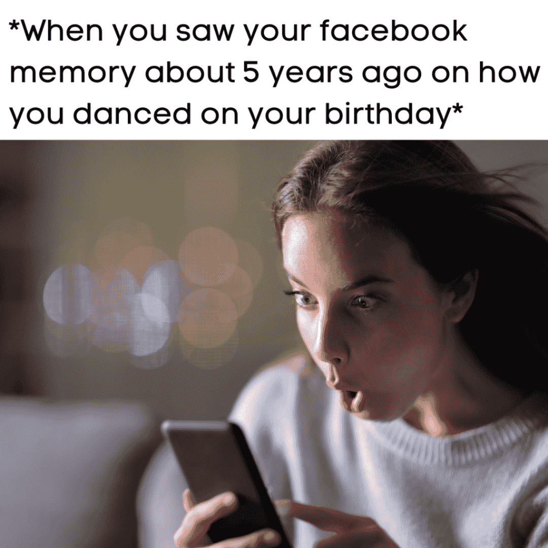 funny birthday post about facebook memory