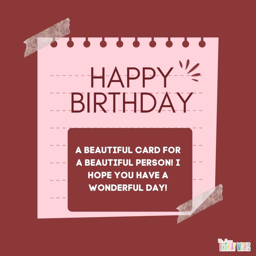 note style birthday wish and greeting design type