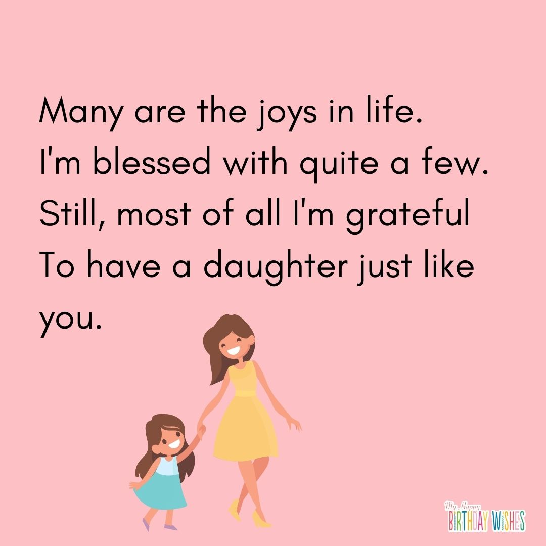 pink birthday poem for daughters