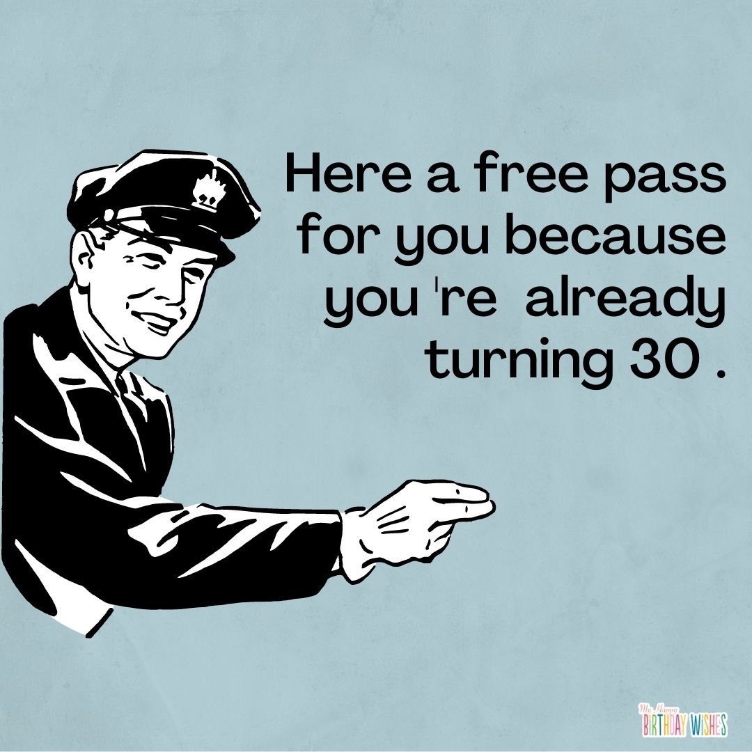 funny joke meme about having a free pass because of getting old