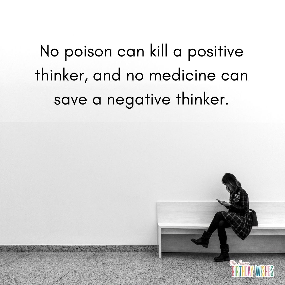 positive thinker morning quotes with simple design
