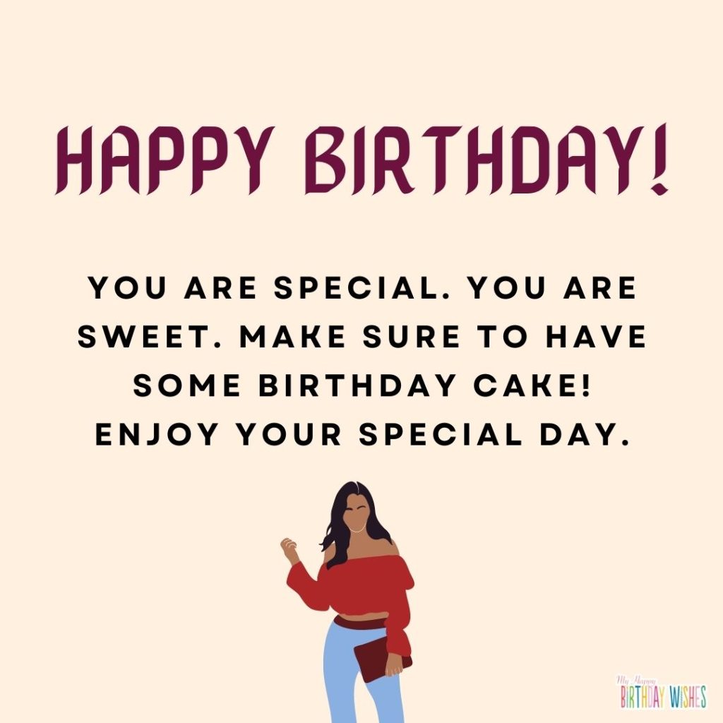 for special someone or person birthday card with minimal design