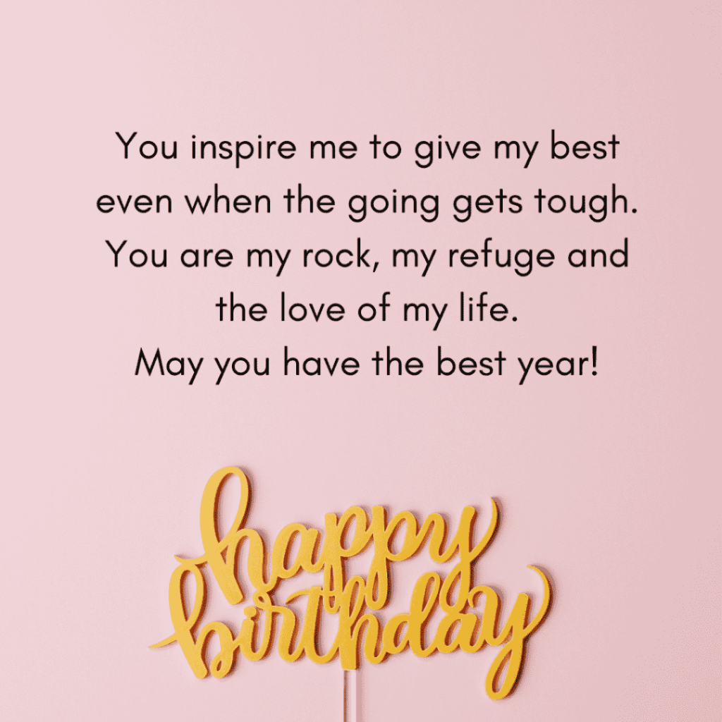 birthday wish for someone about being an inspiration