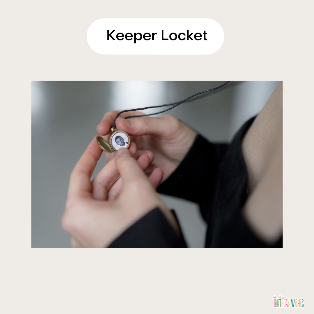 keeper locket for 50th birthday gift