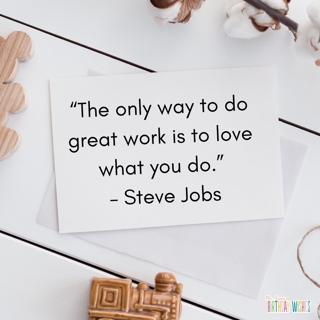 quotes about Steve Jobs with simple design