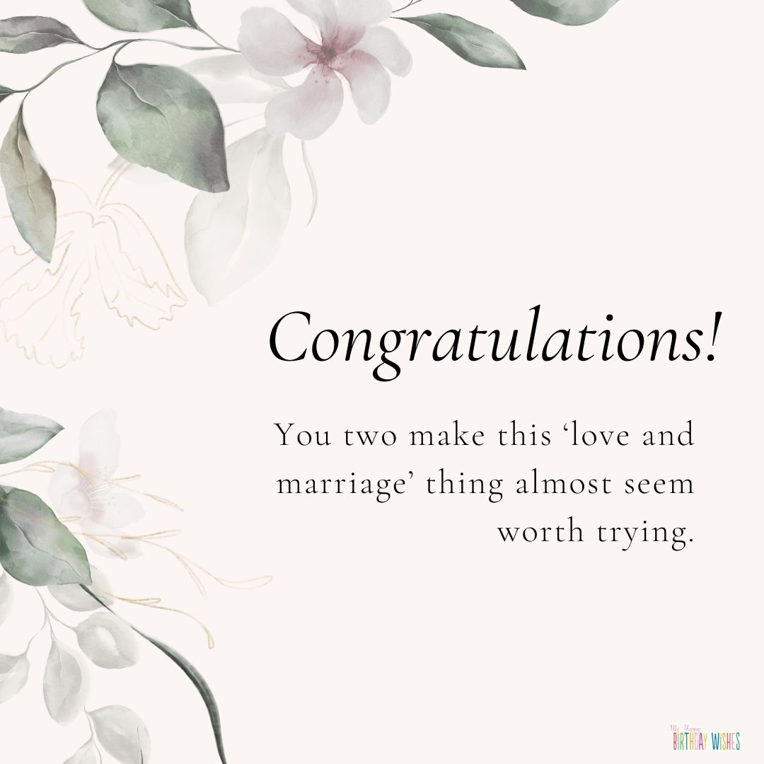trendy minimalist wedding card design with wedding wishes