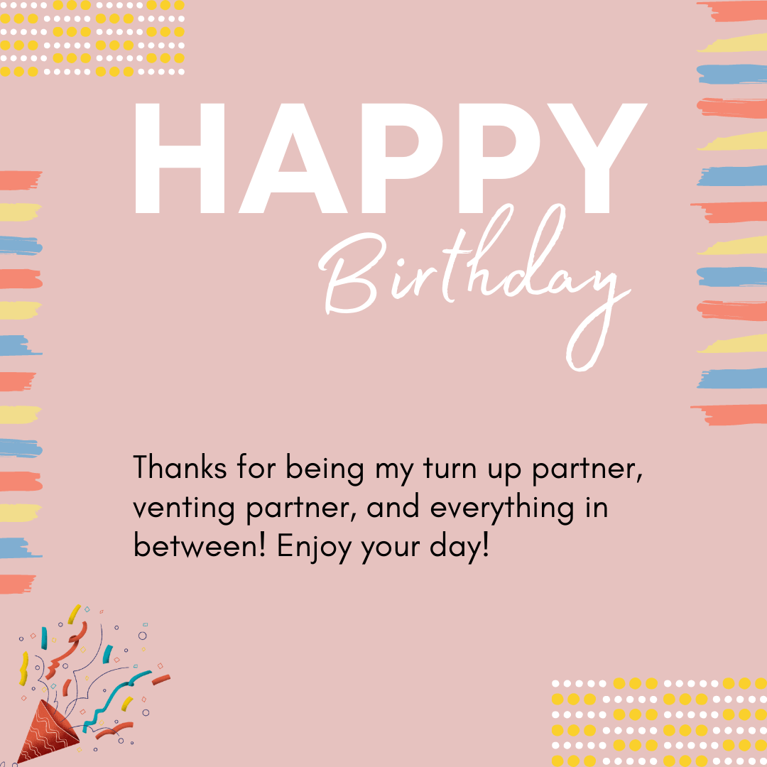 birthday message for a partner and best friend for life