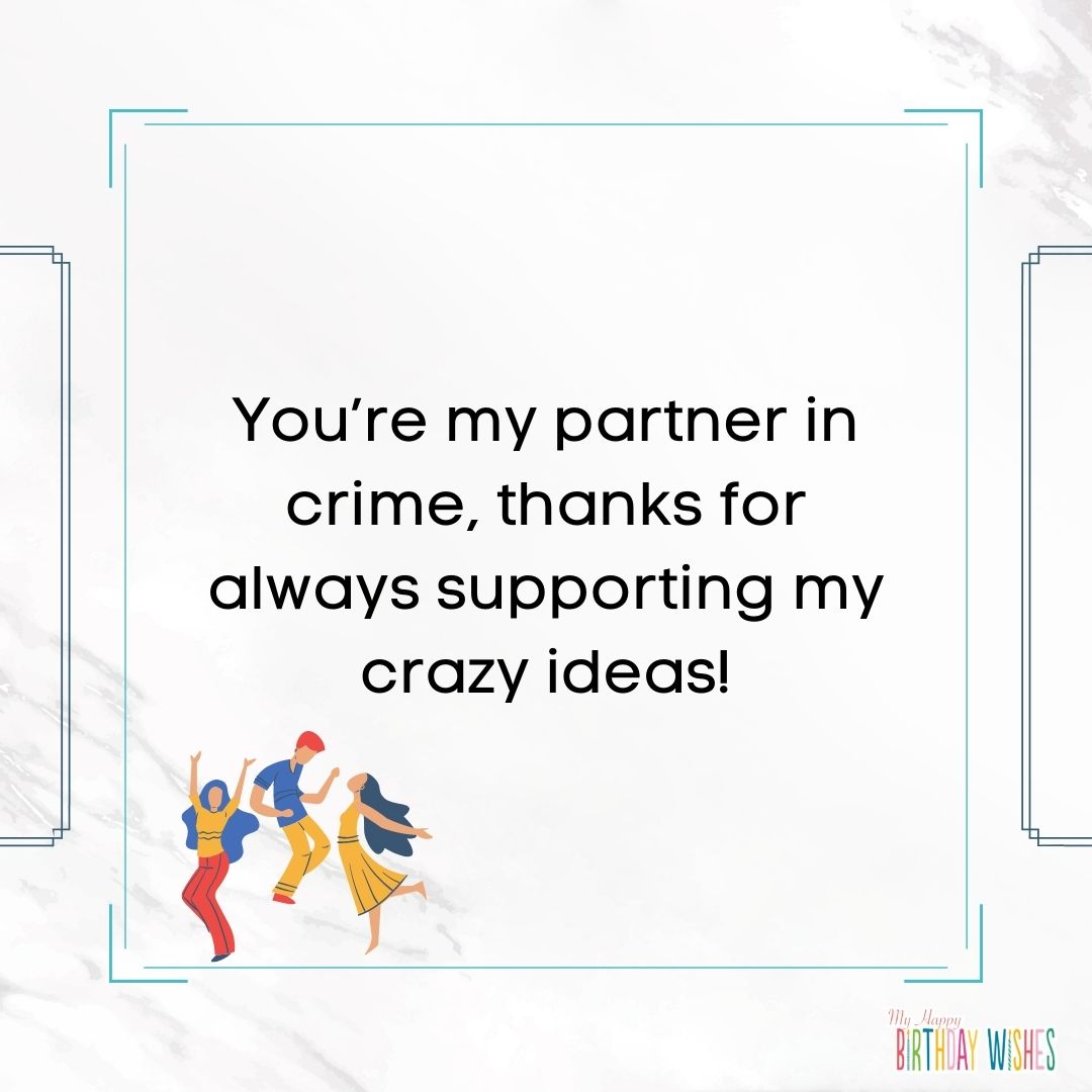 thank you card for adventurous friend with cool design