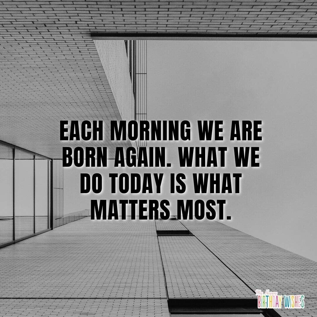 black themed design morning quotes about what matters the most