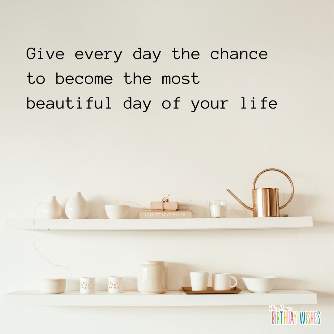 cute and clean design morning quote about a beautiful day