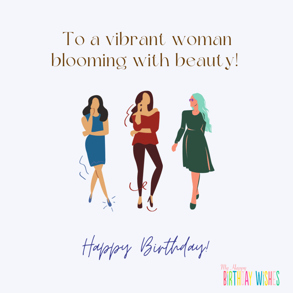 birthday card for woman