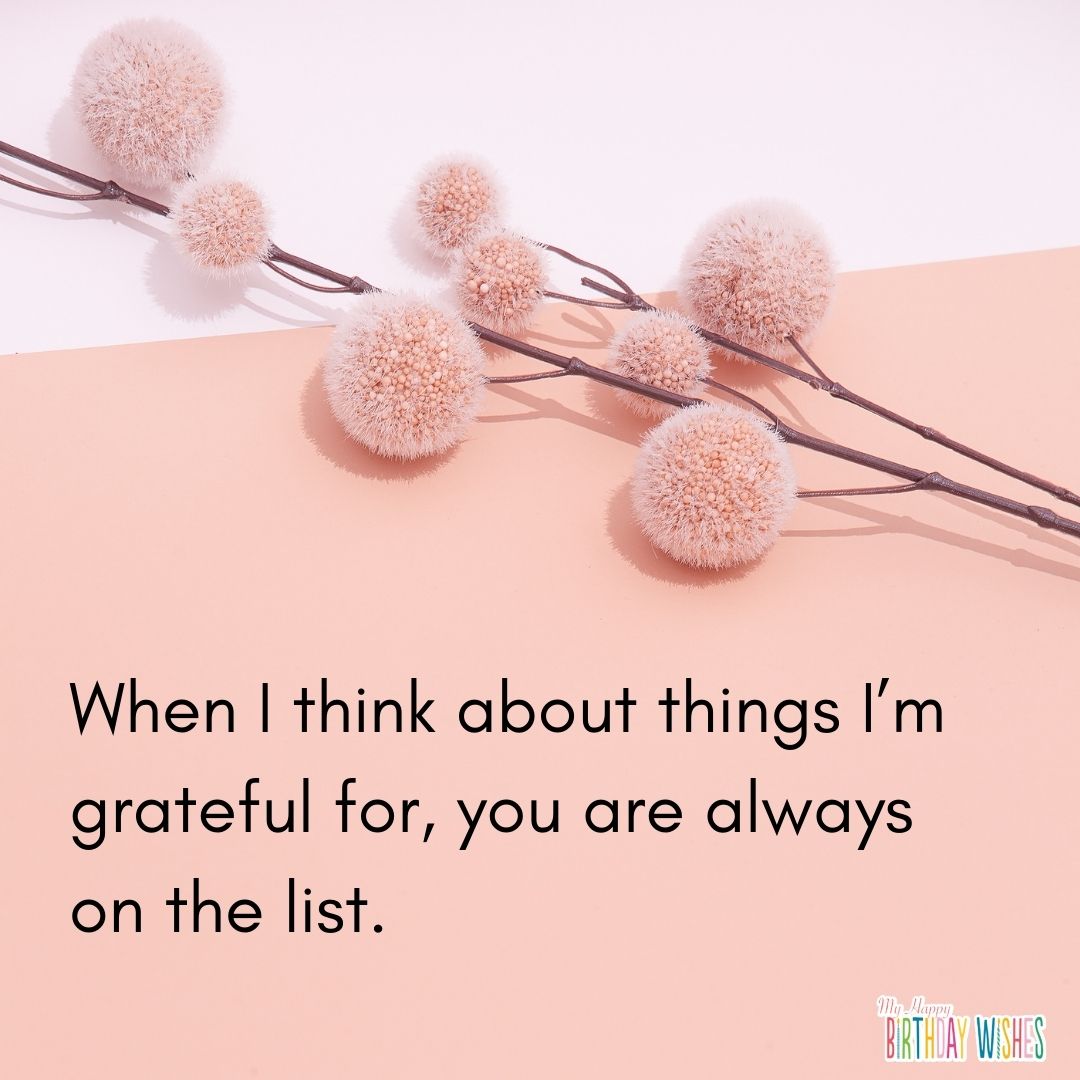 pink themed thank you card