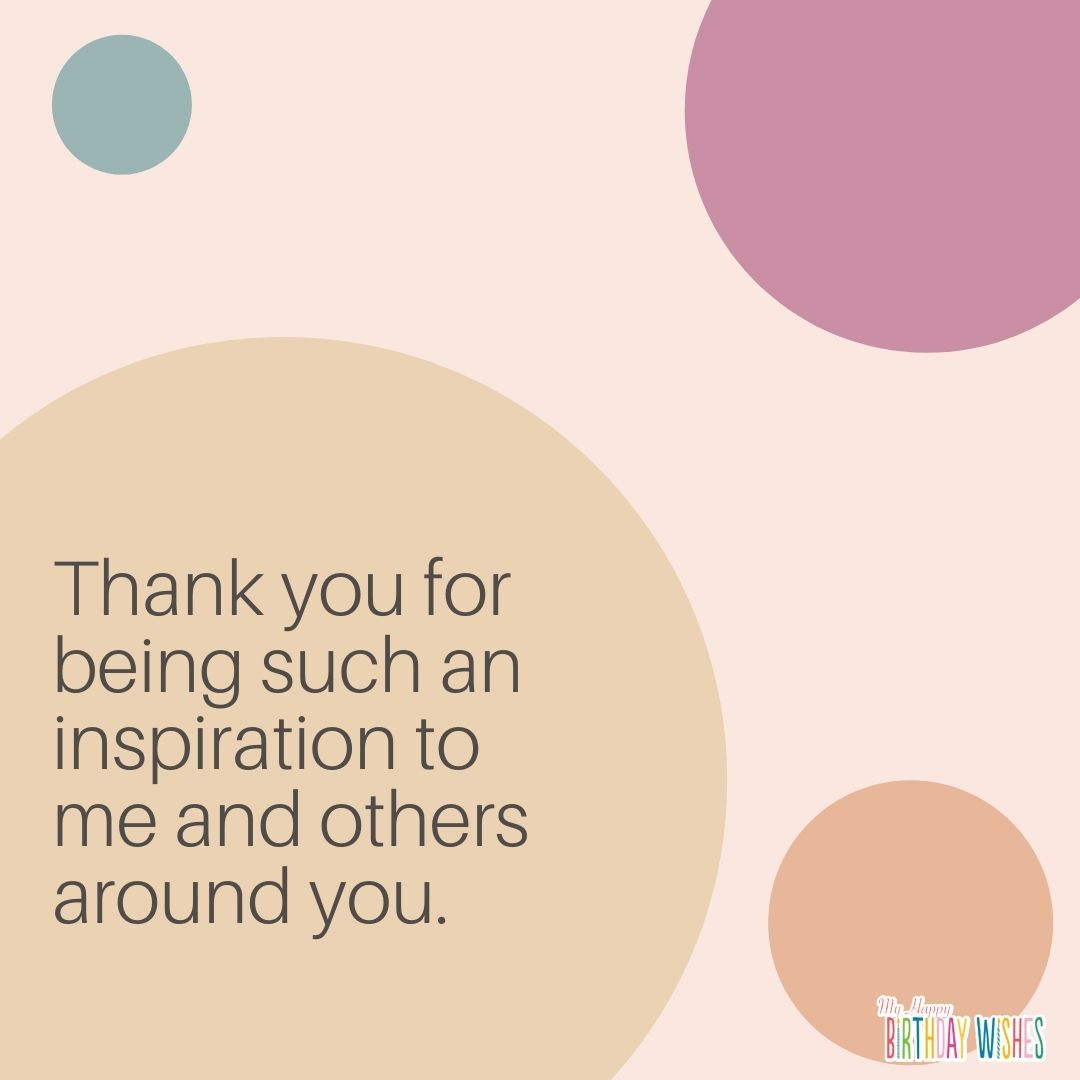 thank you card for someone that makes you inspired