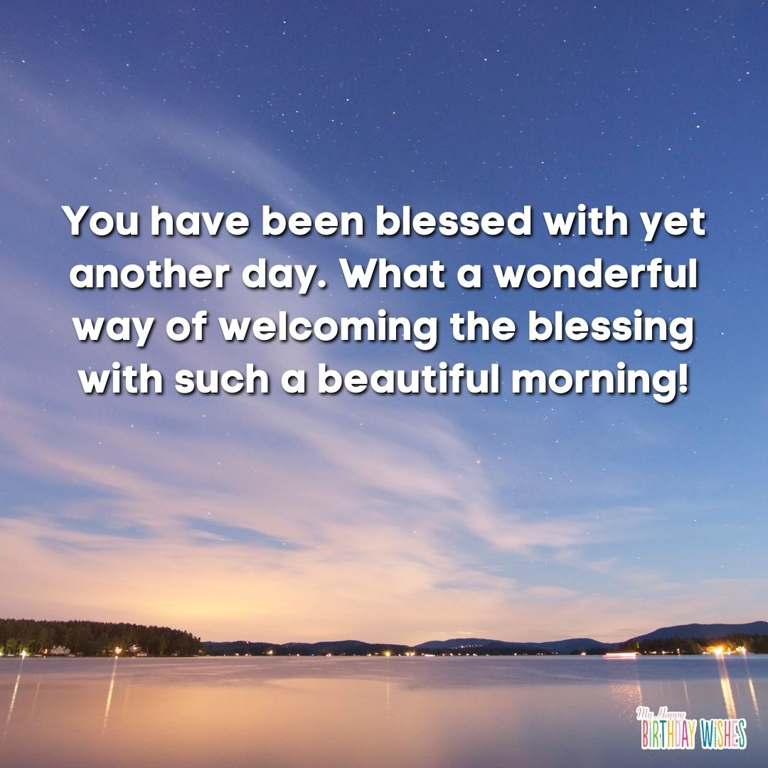 reminder quotes about being blessed on what is today with skies design