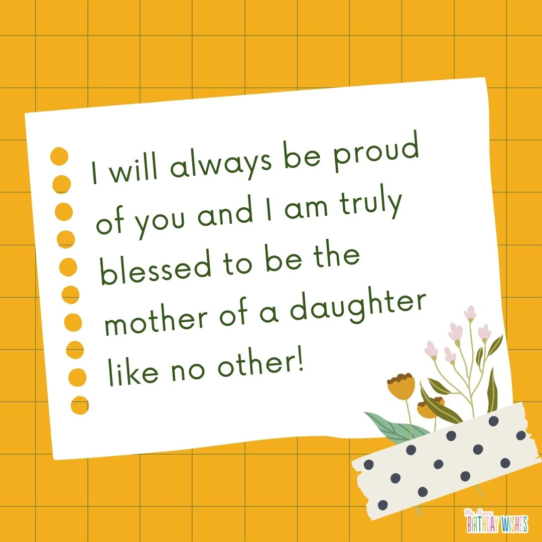 from a proud parent birthday greetings with scrapbook style card and with flowers