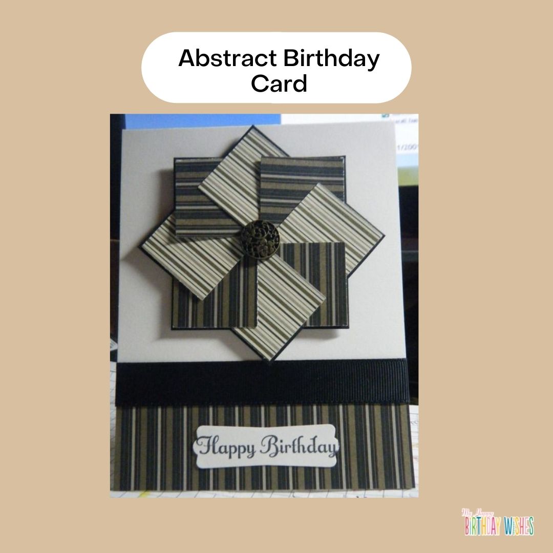 birthday inspo for birthday celebrant abstract design