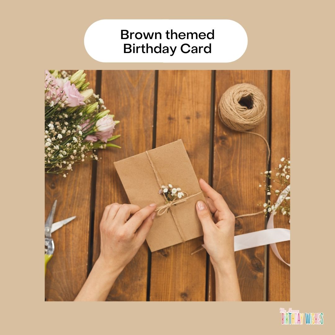 simple minimal birthday card idea design
