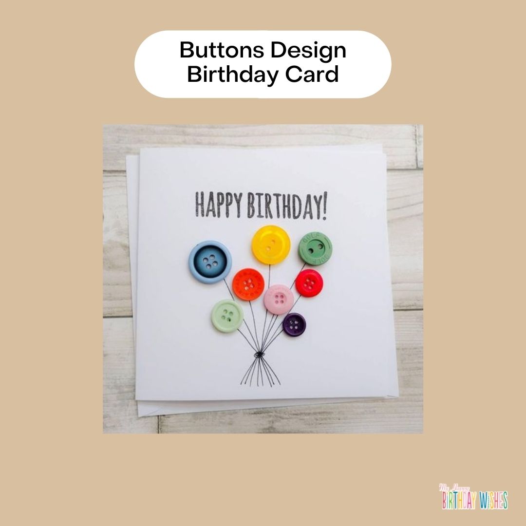 simple yet cute birthday card design idea