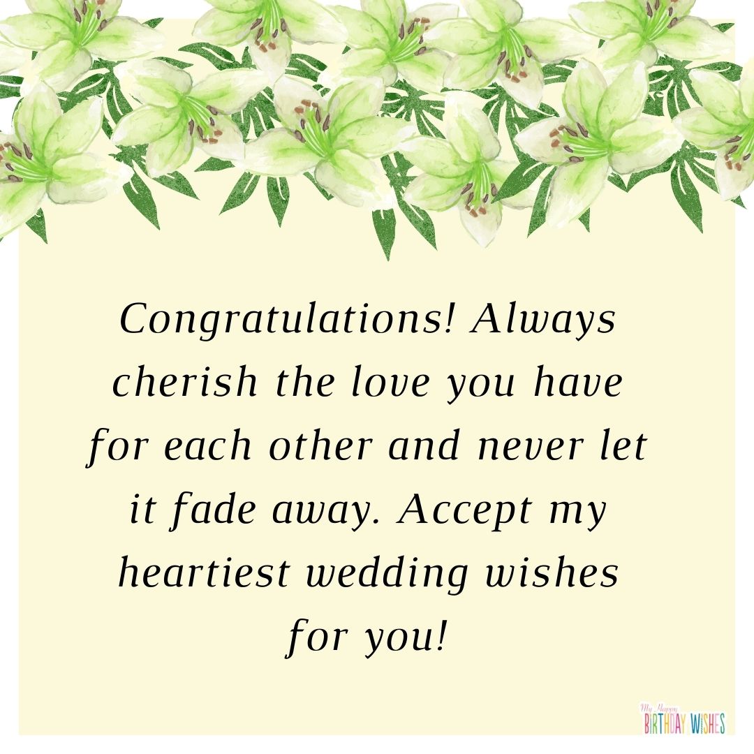 Wedding Wishes to Write on a Wedding Card (with Pictures)