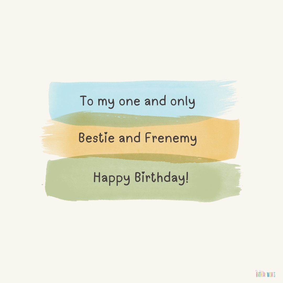 from enemies to besties sister-in-law birthday card