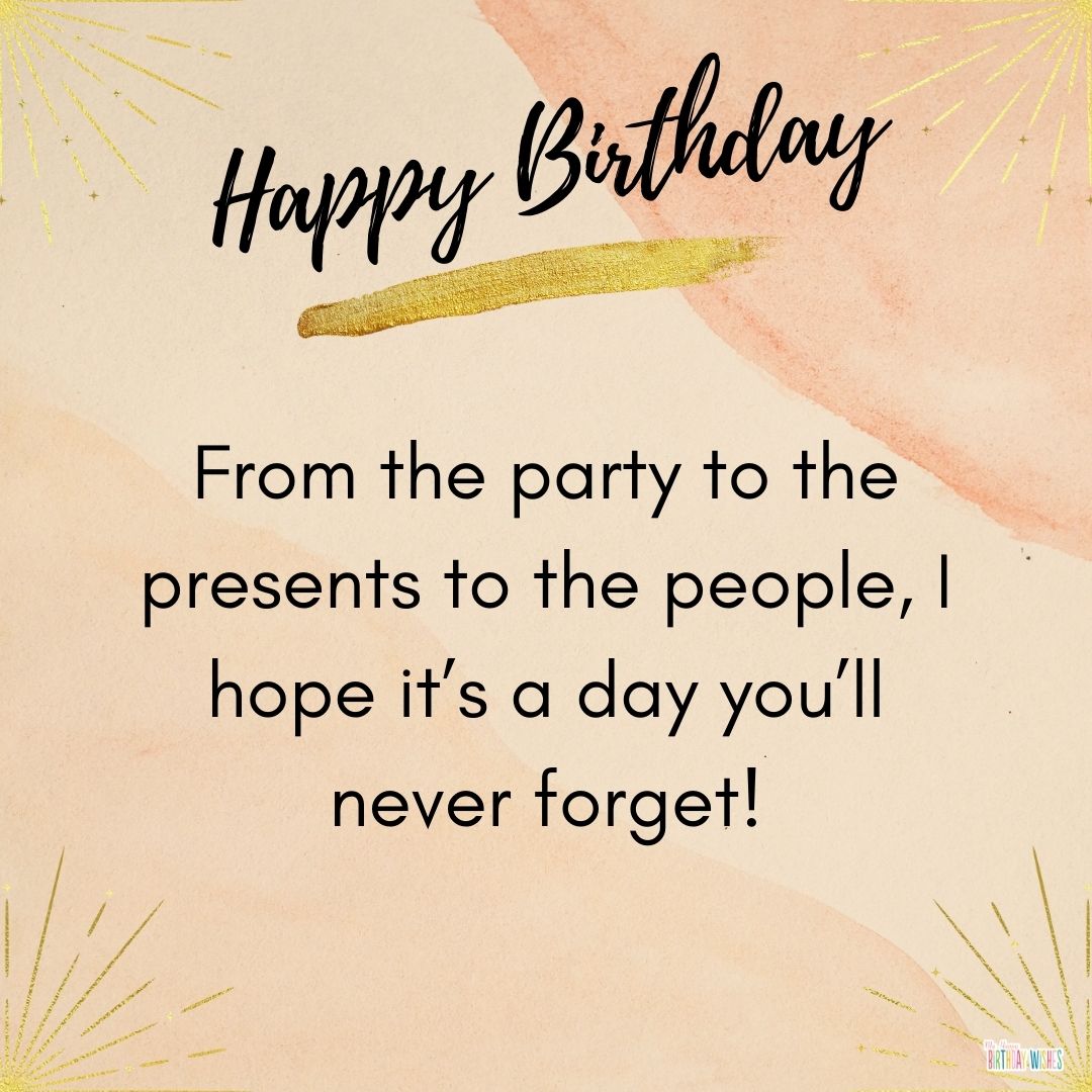 aesthetic and elegant birthday card with birthday wishes
