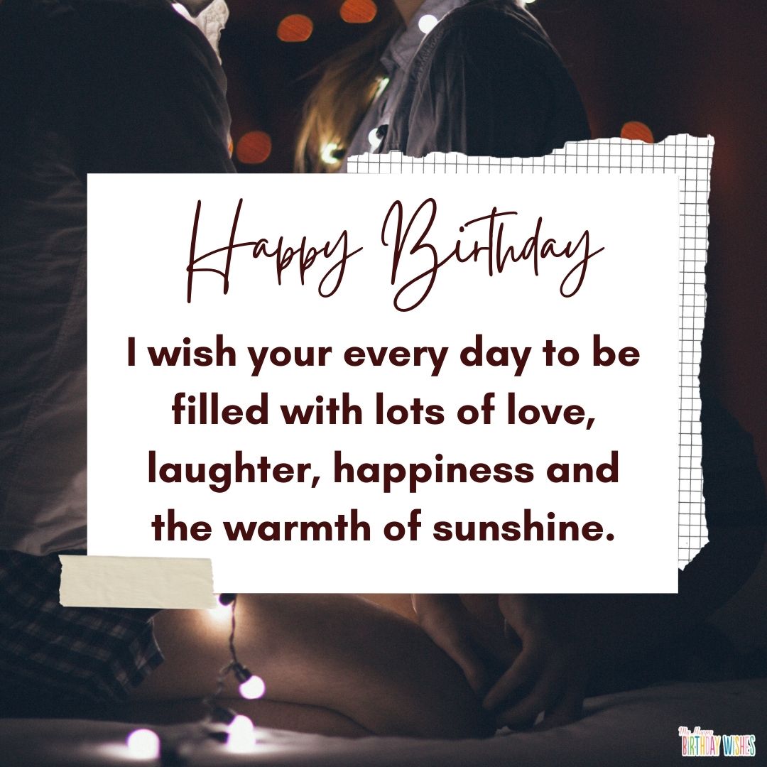 scenery birthday card design for couples with birthday wishes