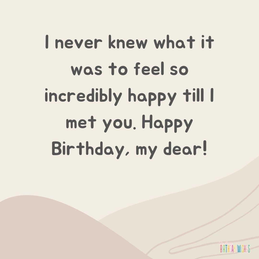 minimal brown themed birthday wishes