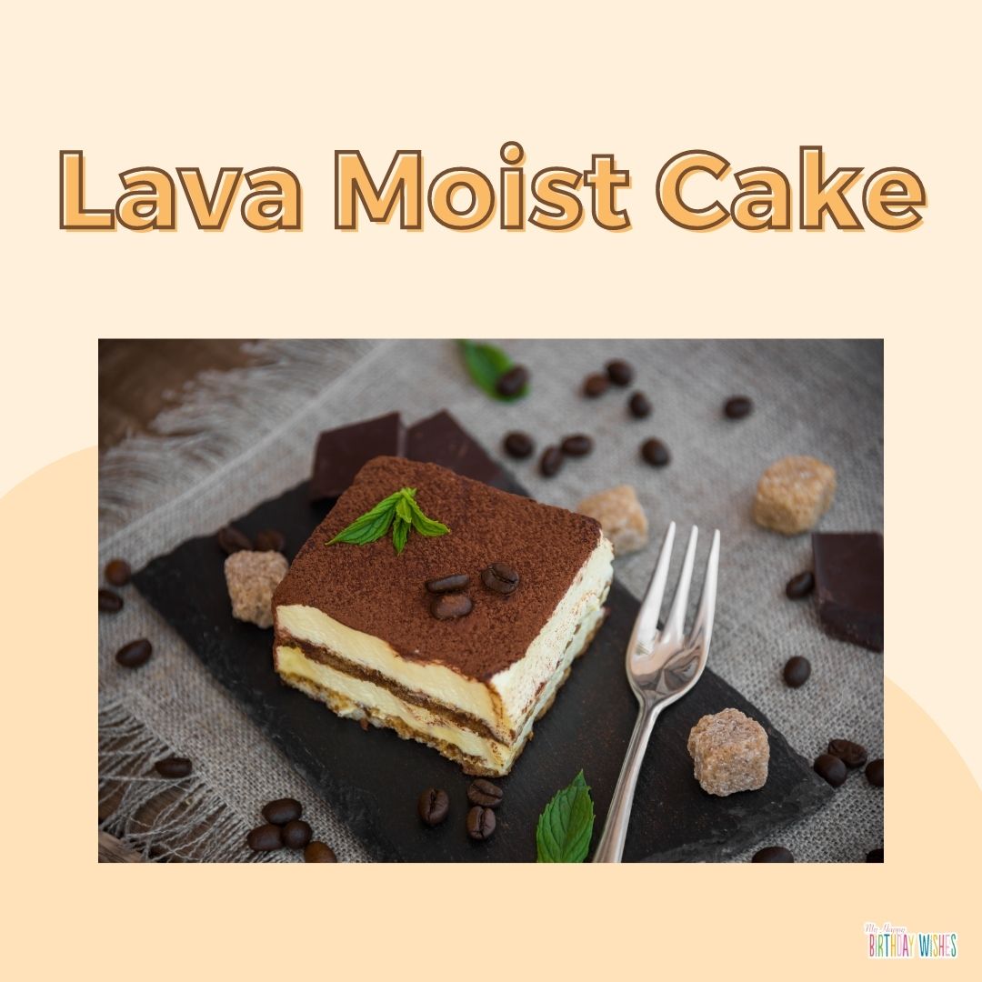 simple design lava moist cake